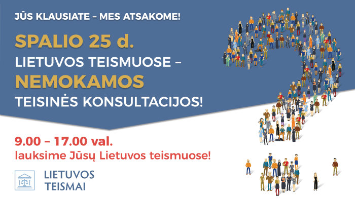 Konstitucijos dieną – nemokama teisinė pagalba Lietuvos teismuose!